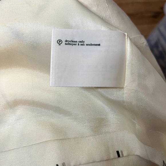 Laura Ashley Floral Embroidered Silk Dress Jacket Fancy Size US 12 - Picture 10 of 10